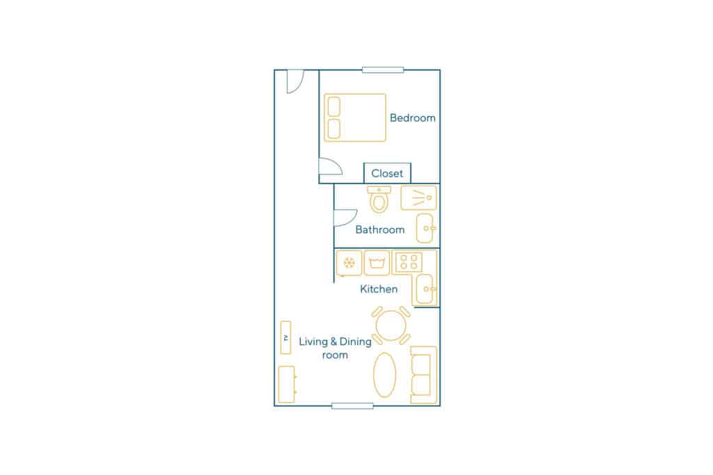 Furnished apartment – 2 rooms – 35 sqm – Arts et Metiers – Beaubourg – 75003 Paris – 103232 - non contractual