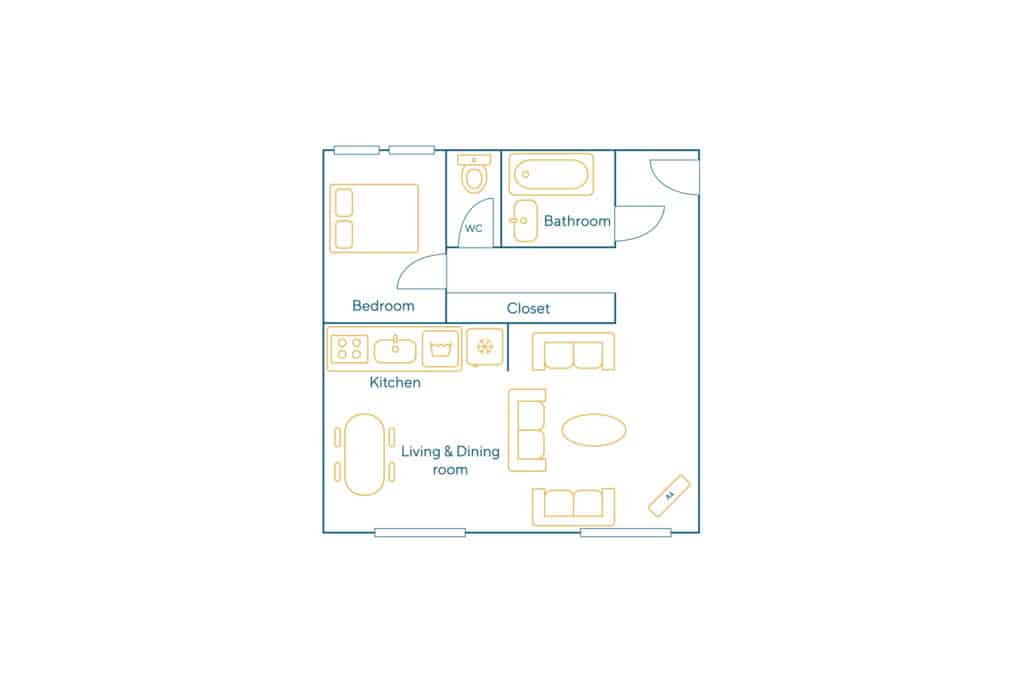 Location Appartement Meublé – 2 pièces – 60 m² – Marais – Bastille – 75003 Paris – 103321 - non contractuel