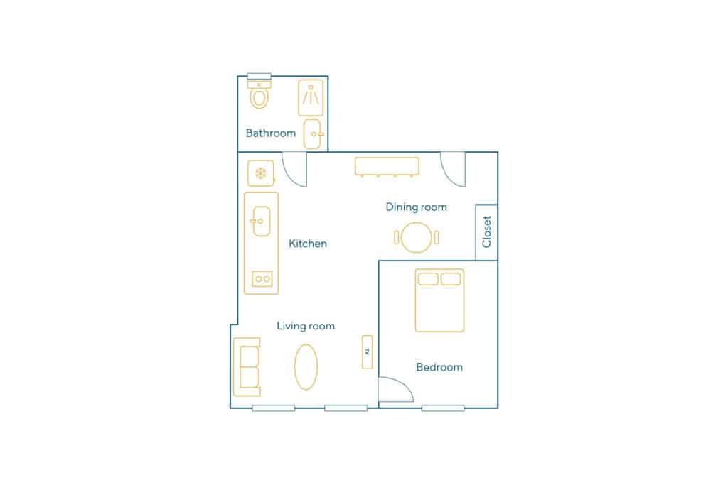 Location Appartement Meublé – 2 pièces – 37 m² – Marais – Bastille – 75004 Paris – 104017