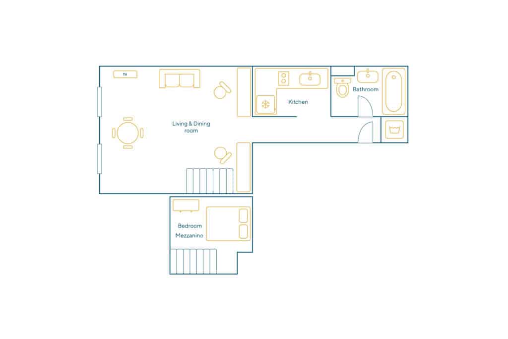 Location Appartement Meublé – 2 pièces – 45 m² – Quartier Latin – Saint Germain de Prés – Odéon – 75005 Paris – 105281 - non contractuel