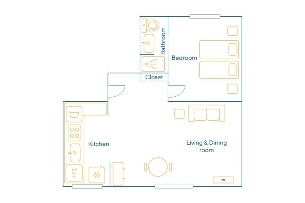 Location Appartement Meublé – 2 pièces – 31 m² – Picpus – Reuilly – Nation – 75012 Paris – 112072 - non contractuel