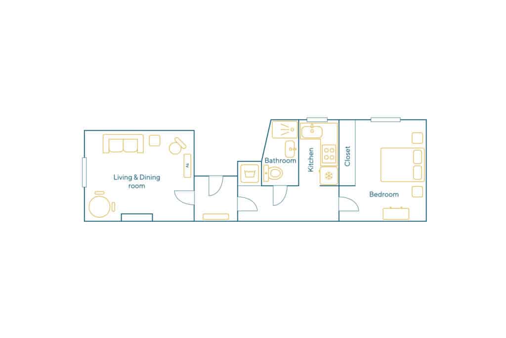 Location Appartement Meublé – 2 pièces – 50 m² – Champ de Mars – 75015 Paris – 115287 - non contractuel
