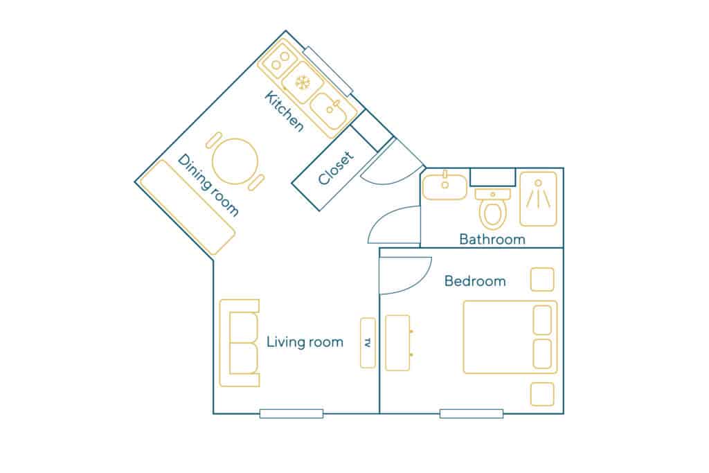 Location Appartement Meublé – 2 pièces – 30 m² – Montmartre – Pigalle – 75018 Paris – 118901 - non contractuel
