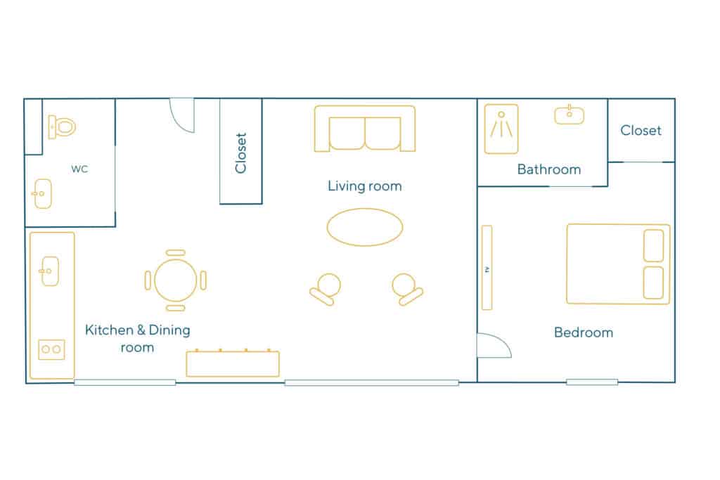 Location Appartement Meublé – 2 pièces – 39 m² – Montmartre – Pigalle – 75018 Paris – 118934 - non contractuel