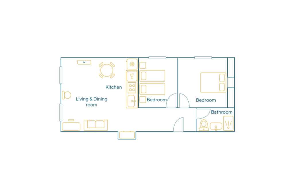 Location Appartement Meublé – 3 pièces – 43 m² – Montorgueil – 75002 Paris – 202257 - non contractuel