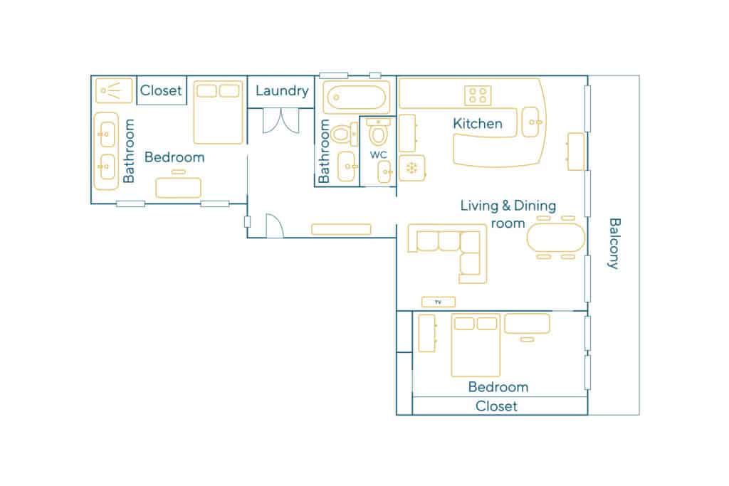 Furnished apartment – 3 rooms – 92 sqm – Grands Boulevards – Lafayette – 75009 Paris – 209142 - non contractual