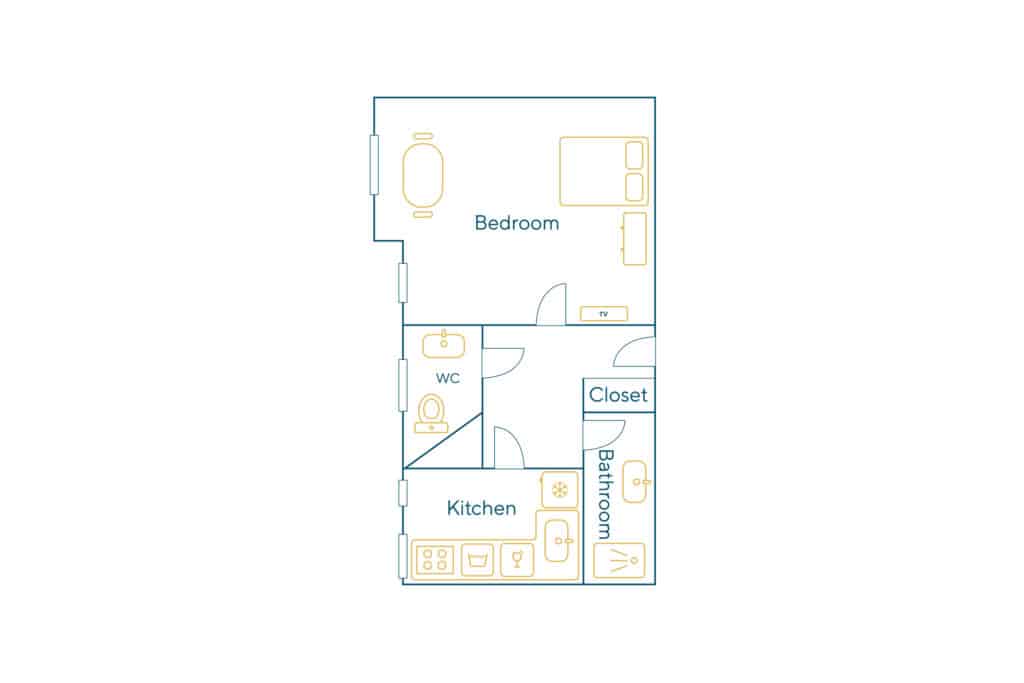 Location Appartement Meublé – 1 pièce – 30 m² – Sentier – Bonne Nouvelle – 75002 Paris – S02121 - non contractuel