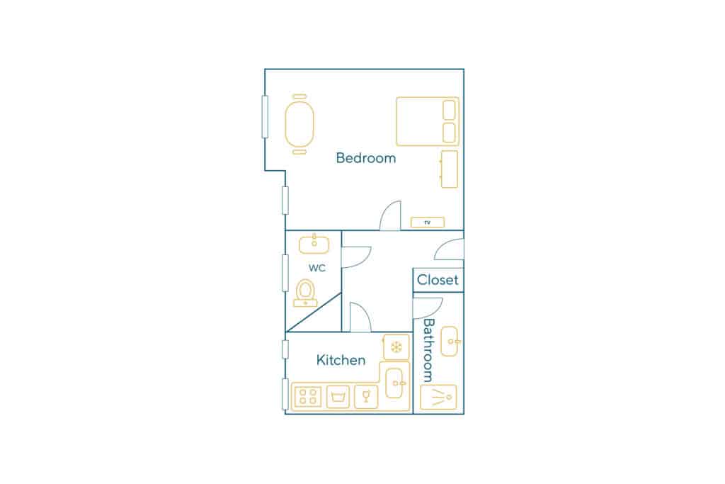 Furnished apartment – 1 room – 30 sqm – Sentier – Bonne Nouvelle – 75002 Paris – S02121 - non contractual