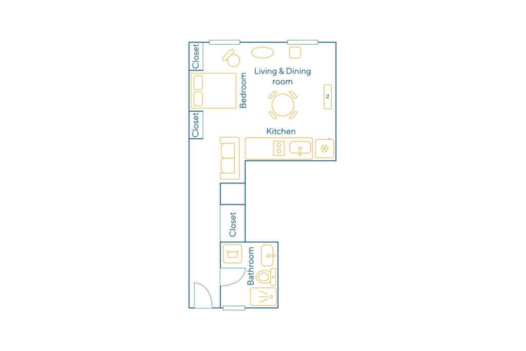 Location Appartement Meublé – 1 pièce – 30 m² – Marais – Bastille – 75003 Paris – S03013 - non contractuel