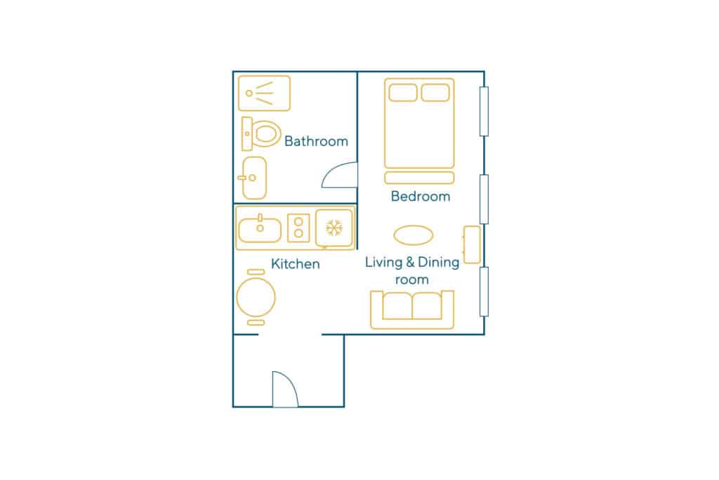 Furnished apartment – 1 room – 26 sqm – Arts et Metiers – Beaubourg – 75003 Paris – S03038 - non contractual