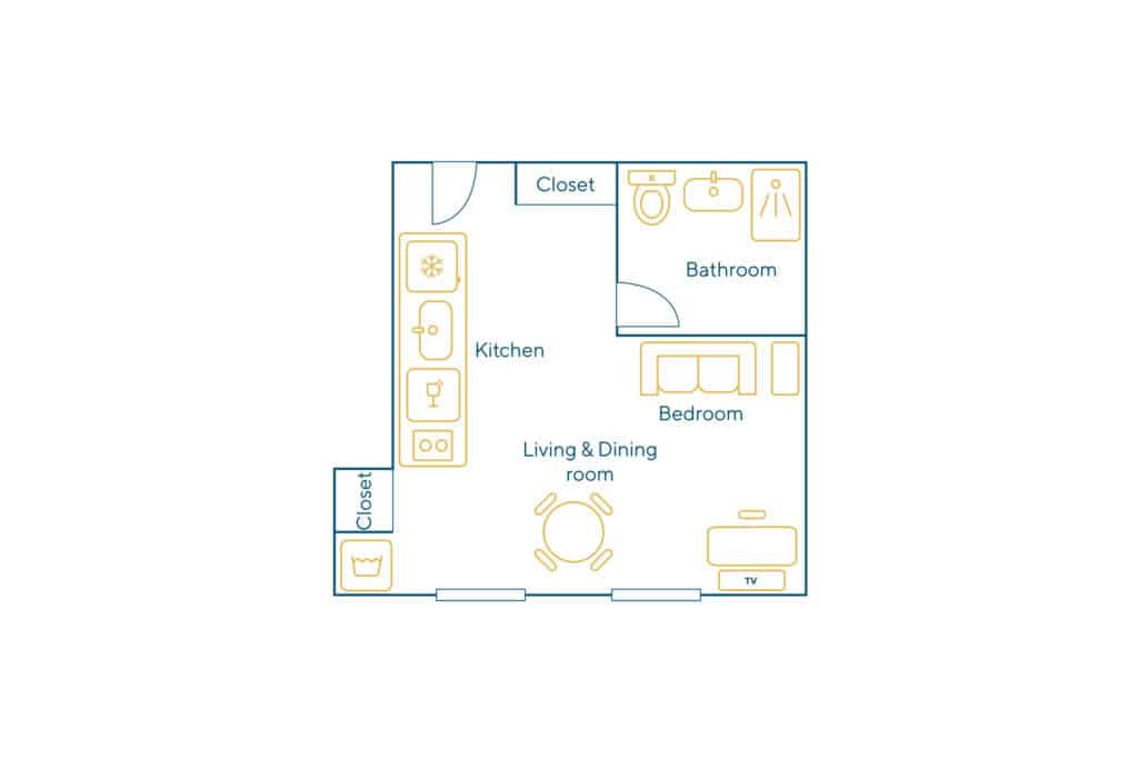 Location Appartement Meublé – 1 pièce – 22 m² – Arts et Metiers – Beaubourg – 75003 Paris – S03423 - non contractuel