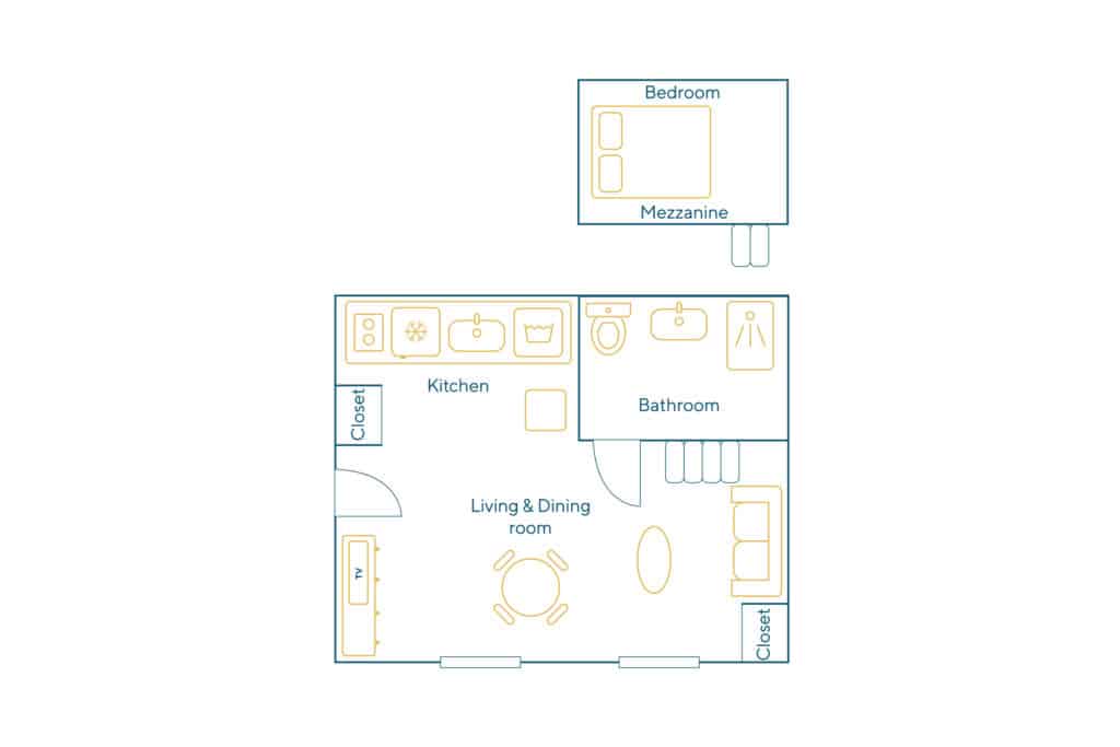 Location Appartement Meublé – 1 pièce – 20 m² – Raspail – Sèvres- Babylone – 75007 Paris – S07284 - non contractuel