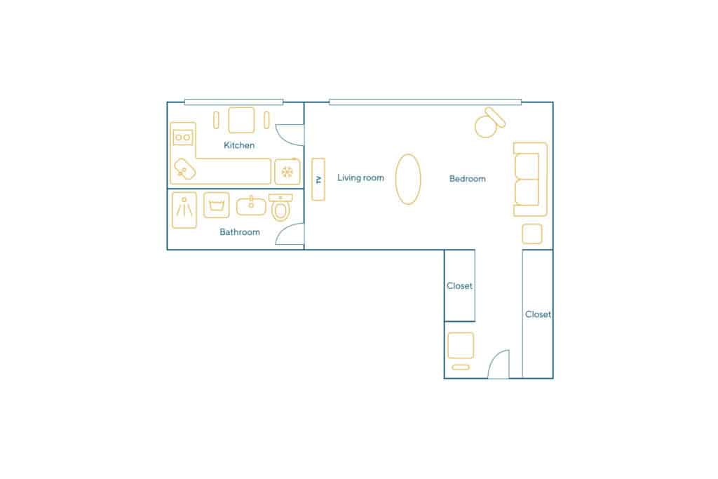 Location Appartement Meublé – 1 pièce – 31 m² – Gare du Nord – Gare de l’Est – 75010 Paris – S10034 - non contractuel