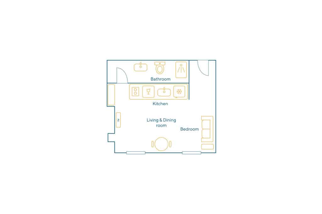 Location Appartement Meublé – 1 pièce – 20 m² – Aligre – 75012 Paris – S12459 - non contractuel