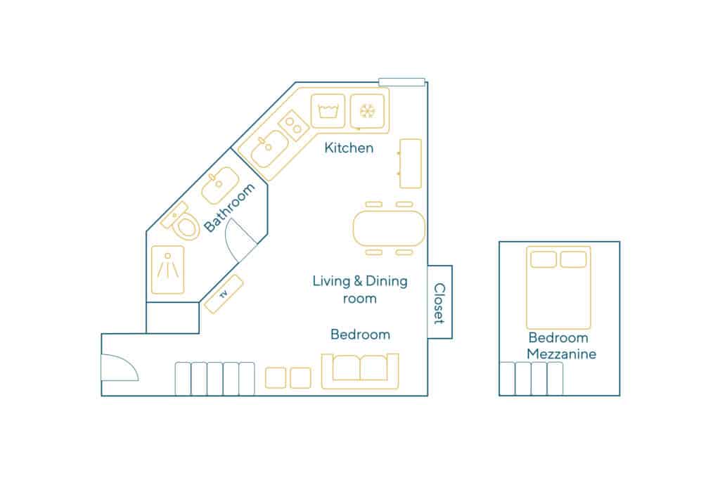 Furnished apartment – 1 room – 20 sqm – Porte Maillot – Etoile – Ternes – 75017 Paris – S17171