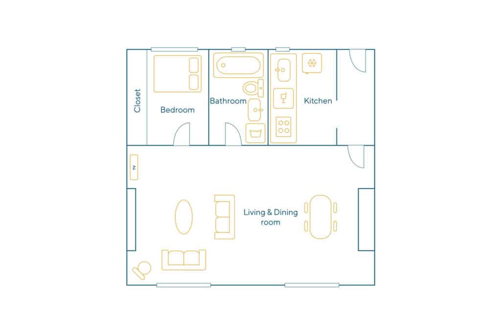 Location Appartement Meublé – 2 pièces – 45 m² – St Paul – 75004 Paris – 104318